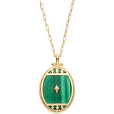 Vendome Aoyama K18YG Malachite Necklace AGVN656250MI