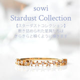 [Sowi] Diamond Ring (K18 / Size 13 / Yellow Gold) Elegant and Delicate Layering Birthstone Gift (Sophisticated Brilliance of Diamonds) 302R0072(#13)