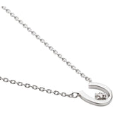 [VIH Vendome Aoyama] Necklace Silver 925 Diamond 0.010 CT Horseshoe GS6N023940DI