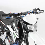 ZETA Drop Down Bend Aluminum HandGuards (Pair) for 7/8 "Handlebars Black