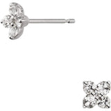 [Vendome Aoyama] Earrings K10 White Gold White Topaz AJBA2360 TH