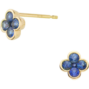 [Vendome Aoyama] Earrings K18 Yellow Gold Sapphire AGVA1312 SA