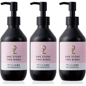 One Stone Two Birds Facial cleanser that can be used not only as a face wash but also as a face pack 150mL 3-pack [Foam face wash] [Pores] [one stone two birds] [one stone two birds] [Frictionless/no lathering required]