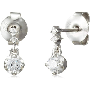 [VIH Vendome Aoyama] Earrings Silver 925 Cubic Zirconia 3 Stones GS6A0128 CZ