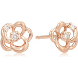 [VIH Vendome Aoyama] Earrings K10 pink gold diamond 0.02ct Quince (Karin) GJAA0244 DI