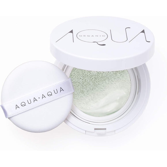 Aqua Organic Cushion Compact Color Base Refill Makeup Base Green 9.0g (x 1)