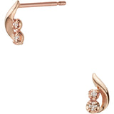 [Vendome Aoyama] Earrings K10 pink gold diamond basic AJAA2381 DI