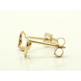 VA Vendome Aoyama Earrings, K10 Yellow Gold, Open Heart, GAVA0003 YG