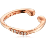 [Vendome Aoyama] Ear cuff K18 pink gold diamond (for one ear) AGAE1451H DI