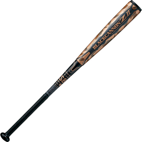 ZETT BlackcannonZ2 baseball soft bat, FRP (carbon made) black (1900) 84cm