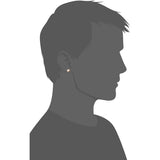 L.A.H. L.A.H. Vendome Aoyama FACET Matte Silver PG Plated Men's Earrings (Single Ear) HS9A0021H SI