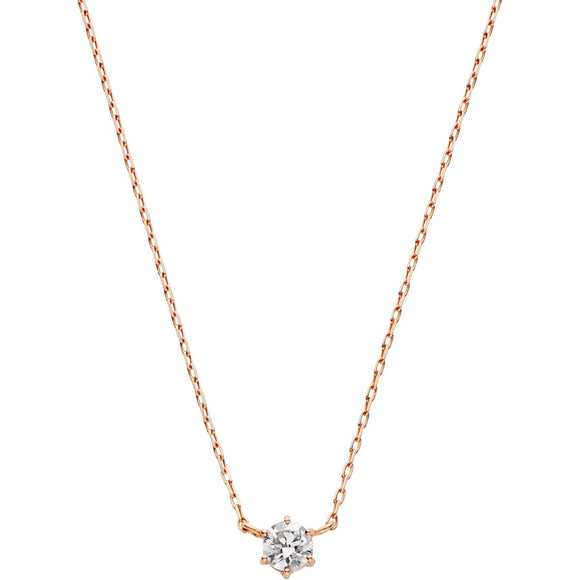 VA Vendome Aoyama Necklace K18 Pink Gold Diamond 1 Stone GGAN000140DI