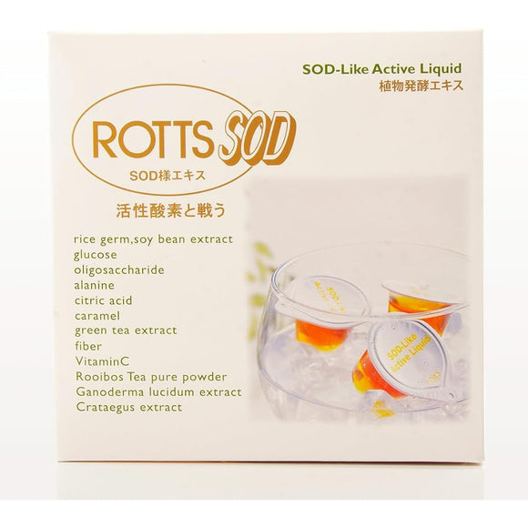 ROTTS-SOD Low molecular weight plant fermented extract (10ml x 33P) Drink-type SOD-like food/Rice bran/soybean extract Bacillus natto fermented product Contains phytic acid and inositol Aseptic manufacturing method ROTTS
