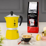 Bialetti 006934 Espresso Maker, Direct Fire, IH Compatible, Mocha, Induction for 4 Cups, Coffee, Makinetta, Black