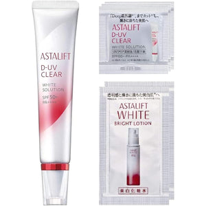 Astalift [Official Store Exclusive] D-UV Clear White Solution (30g SPF50+ PA++++) UV beauty serum and makeup base (with extra bonus) Tone up (makeup effect)