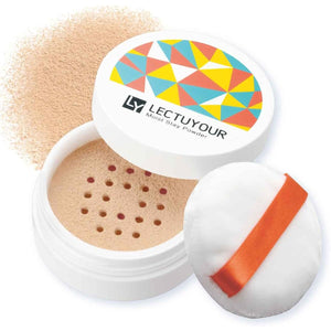 Lecture Moist Stay Powder with Premium Puff [Made in Japan] Face Powder Natural Color Soft Focus Effect Kaori Nagai Powder Fine Powder  Waterproof SPF50 PA++++ Glowing Skin 73645