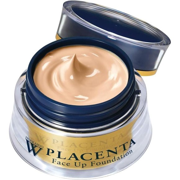 Hokkaido W Placenta Face Up Foundation [25g / Natural] Cream Foundation (Waterproof) Aging Care Pores