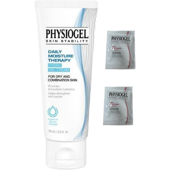 (PHYSIOGEL) Physiogel DMT Hydrogel Moisture Cream 70ml + Physiogel Red Sliding Sample 5ml x 2 Intensive Moisture Care Light and Quick Hydration