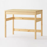 MUJI 12058458 Pine Wood Desk, Width 33.9 x Depth 22.8 x Height 27.6 inches (86 x 58 x 70 cm), Colorless