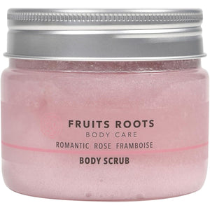 Fruit Roots Body Scrub 180ml Organic Additive-free Sugar Scrub Rose Raspberry Scent Body Care Bath Care FRUITSROOTS