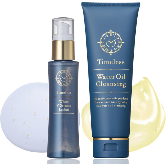 Dr. Re9 Timeless Cleansing x Beauty Lotion 2-piece Set Water Oil Cleansing/White V Serum Lotion (30 days' worth of each)