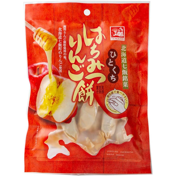 Tengudo Hitokuchi Honey Apple Mochi, 3.9 oz (110 g) x 12 Bags