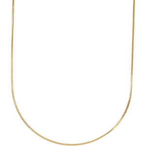 [Fairy Cullet] 18K Gold Necklace K18 Venetian Chain 45cm (Heart-shaped Adjuster 0.8mm Width Approx. 2.1g)