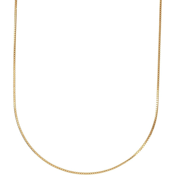 [Fairy Cullet] 18K Gold Necklace K18 Venetian Chain 45cm (Heart-shaped Adjuster 0.8mm Width Approx. 2.1g)
