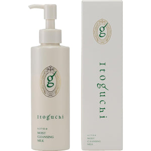 Itoguchi Midori Mayu Moist Cleansing Milk 180mL Silk-based skin care Makeup remover Contains silk Highly moisturizing Organic Low irritation