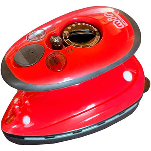 VITORA VM-02T-R Steam Mini Iron, For Overseas Use AC100-127V/220-240V 50/60Hz, Mire, Red