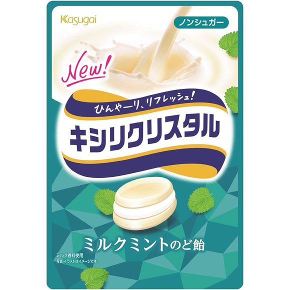 Kasugai Seika Kisyl Crystal Milk Mint Throat Candy 2.5 oz (71 g) x 6 Bags