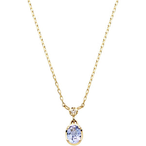 [VIH Vendome Aoyama] Necklace K10 Yellow Gold Birthday Stone Tanzanite Diamond [December Birthstone] GJVN040440TA