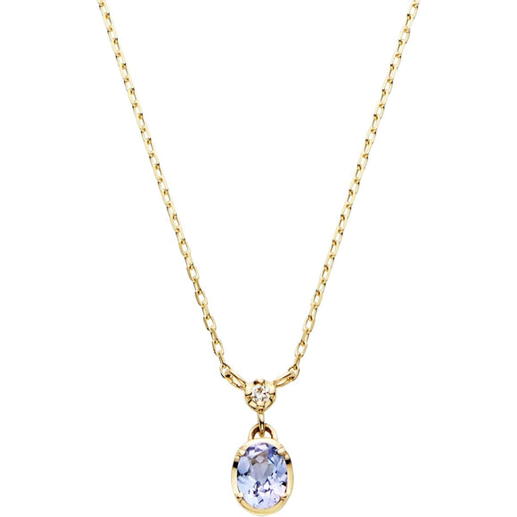 [VIH Vendome Aoyama] Necklace K10 Yellow Gold Birthday Stone Tanzanite Diamond [December Birthstone] GJVN040440TA