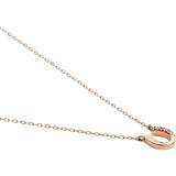 Vendome Aoyama Necklace K10 Pink Gold Horseshoe AJAN149140DI