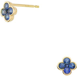 [Vendome Aoyama] Earrings K18 Yellow Gold Sapphire AGVA1312 SA