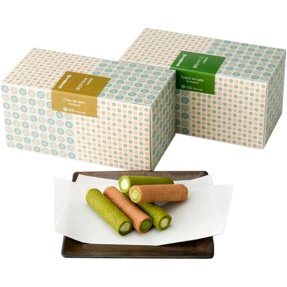 Gion Tsujiri Kyoto Uji Tea Matcha Sweets Assortment, Gion-no-Sato & Tsujiri-no-Sato Set, M, Individual Packaging, Gift Present, Matcha, Sweets, Souvenir