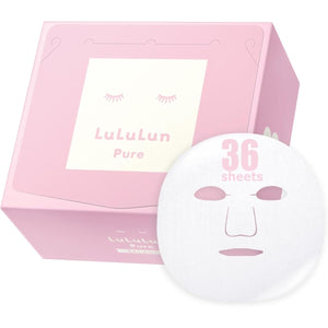 LULULUN Pure Pink 36 pieces (Balanced Moisture Type) Face Mask