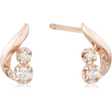 [Vendome Aoyama] Earrings K10 pink gold diamond basic AJAA2381 DI