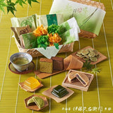 Itohkyuemon Uji Matcha Confectionery, Autumn Scenery Wrapping Set, 2018, Includes Bamboo Box & Cloth Wrap