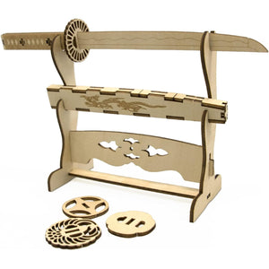 Azone Wooden Art Ki-Gu-Mi Japanese Katana Wooden 3D Puzzle