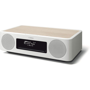 Yamaha TSX-B237(MN) Desktop Audio CD/USB/FM Radio/Bluetooth/Qi Compatible Retro Modern Design Natural