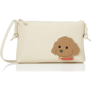 Kitamura Dog Shoulder Bag P-0668 Women's Beige Toy Poodle 50501