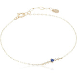 VA Vendome Aoyama VA VENDOME AOYAMA K10 Yellow Gold Diamond Sapphire Bracelet GJVB0088LSSA