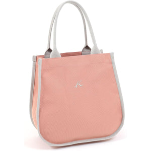 Kitamura A4 size compatible simple tote bag R-0747 Women's Pink/Light Gray 72821