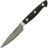 Zwilling 34890-101 Bob Kramer Euro Stainless Steel Paring Knife, 3.9 inches (100 mm), Made in Japan, Damascus Steel Petty Knife, Layered Steel, Made in Japan