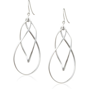 Vendome Aoyama Kengo Kuma + MA,YU SV925 Silver pasta Swing Double-Row Earrings Kengo Kuma KMSA0030 SI