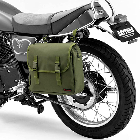 Daytona Henly Begins Motorcycle Side Bag 10L Green Saddle Bag MIL DHS-13 90557