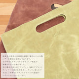 Nafka nafka Tote Bag for Women, Genuine Leather, Himeji Leather, Simple, Thin Gusset, 3-way Crossbody Clutch Bag, Made in Japan NFK-72105 Oak