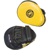 MARTIAL WORLD PM130-YLBK Professional Punching Mitt, Yellow and Black, Height 9.1 x Width 6.7 x Thickness 2.0 inches