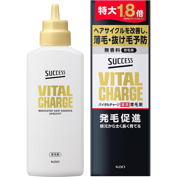 Success Vital Charge Medicated Hair Growth Agent, 12.2 fl oz (360 ml), Unique Active Ingredient, T-Flavanon, Formulated to Promote Hair Growth